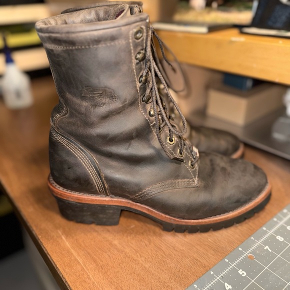 Men's Chippewa Leather Boots - Picture 1 of 5